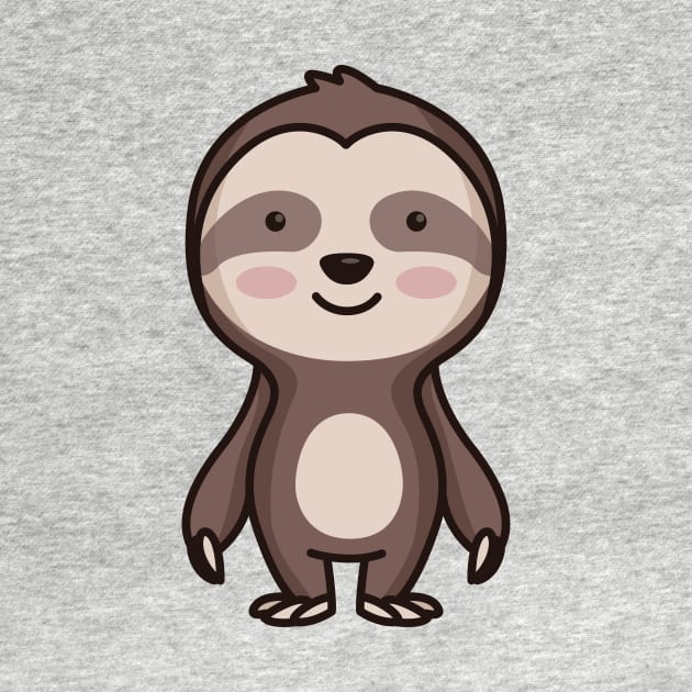 Cute Sloth Cartoon by SLAG_Creative